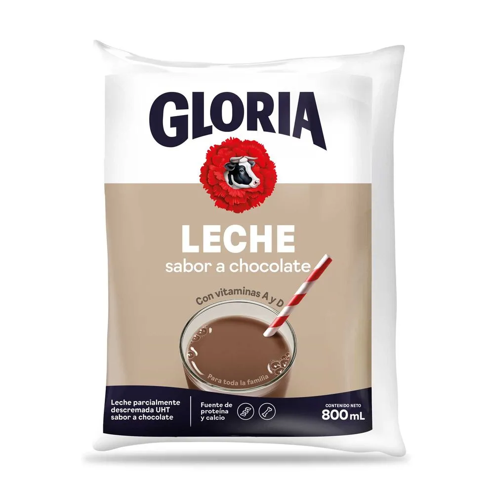 Leche UHT Chocolatada Bolsa 800 ml
