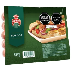 Hot dog ahumado x 5 und de 200 gr