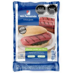Chorizo Parrillero Precocido x 10 Und