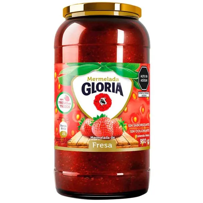 Mermelada de Fresa Gloria Envase 950 gr