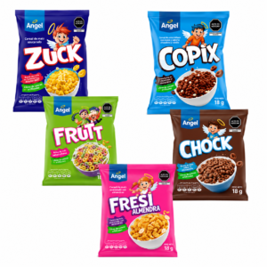 Cereales Ángel Bolsa 18 Gr x 12 Und (Todos los Sabores)