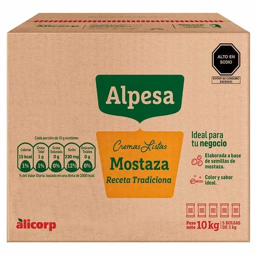 Mostaza Caja 10 Kg