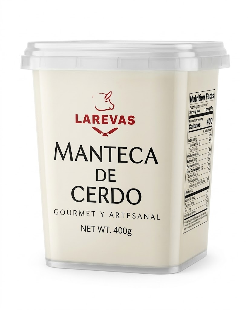 Manteca de Cerdo Larevas 400 gr Pote