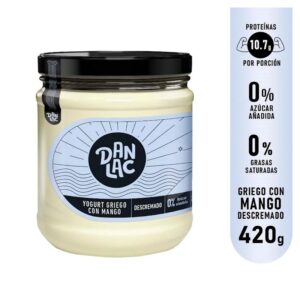 Danlac Yogurt griego envase de vidrio 400 g