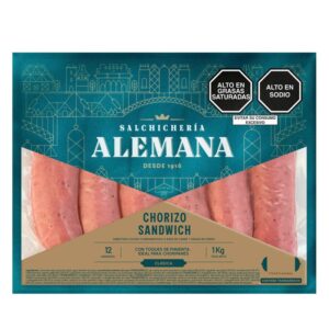 Alemana Chorizo Precocido x 12 und